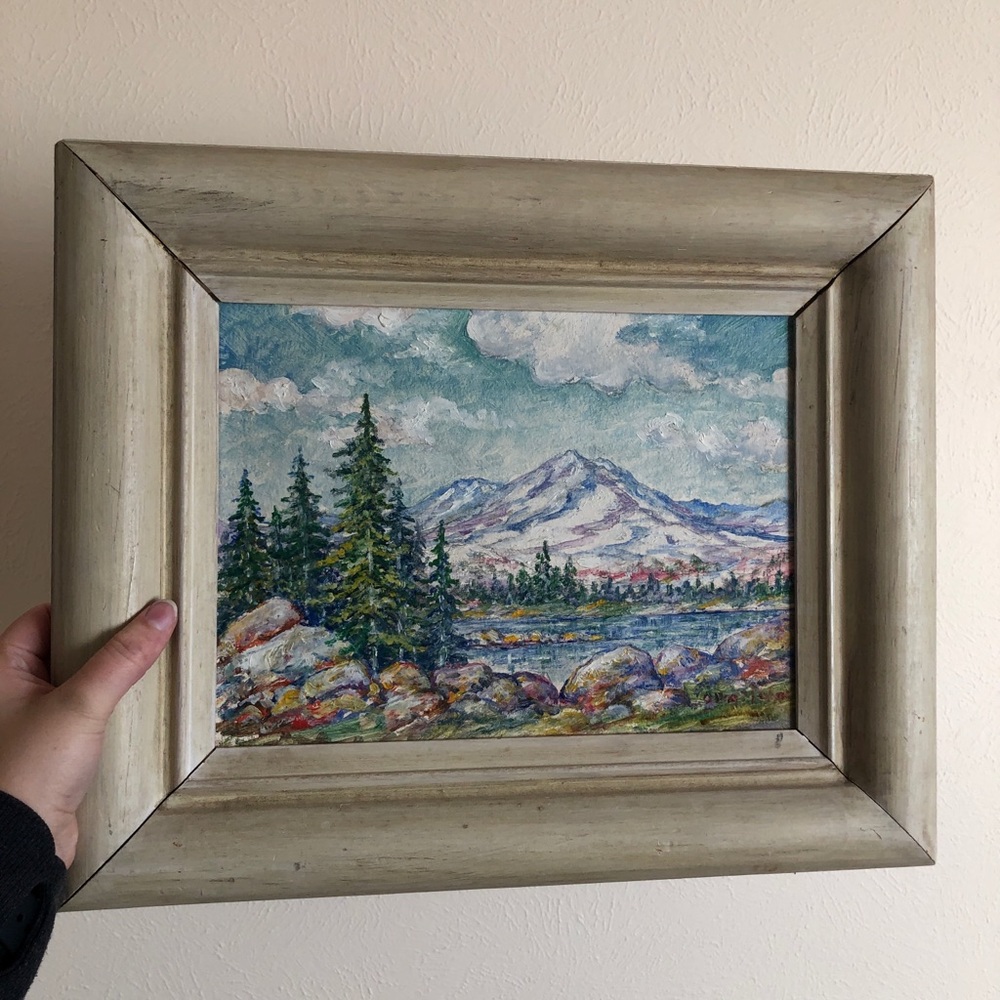 Mountain Painting Ready to Hang
